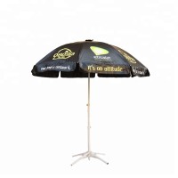 Custom printed wind resist waterproof outdoor promotional advertising beach umbrella